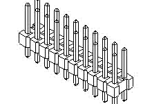 702800471 - 2.54mm Pitch C-Grid Breakaway Header, Dual Row, Vertical, High Temperature, 86 Circuits, Tin (Sn) Plating, 2.79mm PC Tail Length 702800471 - 2.54mm Pitch C-Grid Breakaway Header, Dual Row, Vertical, High Temperature, 86 Circuits, Tin (Sn) Plating, 2.79mm PC Tail Length