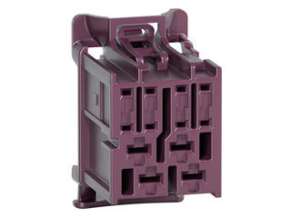 1600260003 - stAK50h Hybrid Receptacle, 12 Circuits, Key 3, Light Purple, Bag