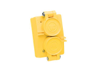 1301460146 - Watertite Extreme Receptacle Duplex Flip Coverplate with Locking Blade, 3 Pole/3 Wire, Non-NEMA 15A/125V, 10A/250V 1301460146 - Watertite Extreme Receptacle Duplex Flip Coverplate with Locking Blade, 3 Pole/3 Wire, Non-NEMA 15A/125V, 10A/250V