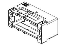 5035601600 - 2.00mm Pitch Wire-to-Board Plug Adapter, Dual Row, Vertical, With Floating Feature for Blind Mating, 16 Circuits