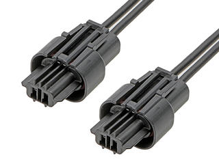 2166201023 - Squba 3.6 Female-to-Squba 3.6 Female Off-the-Shelf (OTS) Cable Assembly,  3.60mm Pitch, Single Row, 600.00mm Length, Tin (Sn) Plating, 2 Circuits, Black