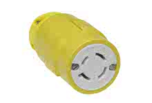 1301420025 - Super-Safeway Connector with Locking Blade, 3 Pole/4 Wire, NEMA L15-20, 3ø 250V