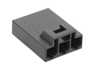 2173470300 - VersaBlade High-Temperature Hybrid Receptacle Housing, without Mounting Ears, 3 Circuits, Black