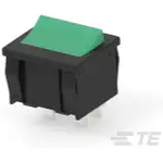 TE Connectivity-PREDB1-07F-BG000 Switch Rocker Switch Rocker ON OFF DPST Quick Connect Curved Rocker 10A 250VAC >100000Cycles Tray