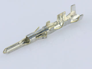 1727652121 - Mini-Fit TPA2/Sigma Male Crimp Terminal, Brass, Pre-Plated Tin (Sn), 16 AWG, 2.55-3.14mm Insulation Diameter, Reel