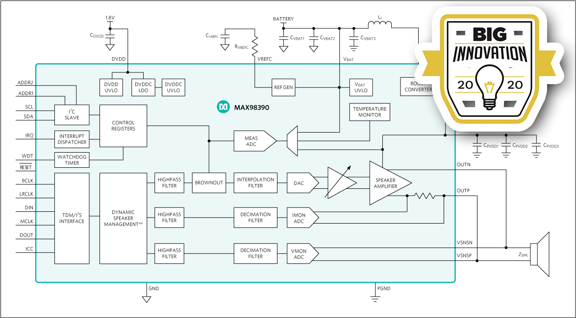 MAX98390 product image