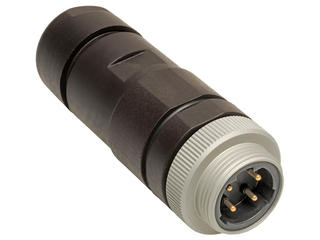 1300700046 - BradPower C-Size (1-1/8"-M29) Male Field Attachable, 4-Poles, Tri-Key, Straight