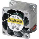 SANYO DENKI-9L0412M301 Blowers and Fans DC Fan Axial Ball Bearing 12V 10.2V to 13.8V 5.65CFM 19dB 40 X 40 X 28mm Long Life