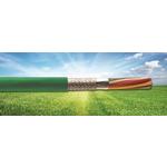 Alpha Wire-77111 SL005 Cable Multi-Conductor Shielded Multi-Conductor Cable Tape Modified Polyphenylene Ether 4Conductors 22AWG 5.18mm 600VAC Slate Modified Polyphenylene Ether 30.48m Spool