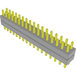 Samtec-TW-17-02-G-D-170-100 Connector Headers and PCB Receptacles Conn Board Stacker HDR 34 POS 2mm Solder ST Top Entry Thru-Hole Bulk