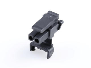 1718500200 - Micro-Fit TPA Receptacle Housing, Single Row, 2 Circuits, UL 94V-0, Low-Halogen, Black