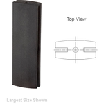 Bivar-ERM 1-580 Lighting Accessories LED Mount, Self Retaining, Vertical, 0.580in., 2,3 Lead, Rectangular, Extruded PVC, Black