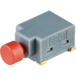 NKK Switches-GP0115ACBG30 Switch Push Button Switch Push Button OFF (ON) SPST Round Plunger 0.1A 28VAC 28VDC 0.4VA Momentary SMD J-Lead Tray