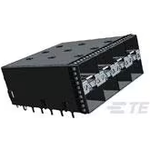 TE Connectivity-2007394-7 Connector Telephone and Telecom Conn SFP+ RCP 160 POS 1.6mm Press Fit RA Thru-Hole 160 Terminal 8 Port Tray