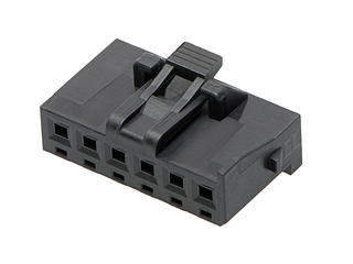 2078410006 - KK Plus 250 Receptacle Housing, 2.50mm Pitch, Single Row, 6 Circuits, UL  94V-0, Black, Glow-Wire Capable