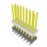 Samtec-HW-08-11-G-S-625-SM Connector Headers and PCB Receptacles Conn Board Stacker HDR 8 POS 2.54mm Solder ST Top Entry SMD Tube