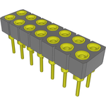 Samtec-SD-107-T-2 Connector Headers and PCB Receptacles Conn Socket Strip SKT 14 POS 2.54mm Solder ST Top Entry Thru-Hole Tube