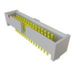 Samtec-SHF-115-01-L-D-TH-LC Connector Headers and PCB Receptacles Conn Shrouded Header (4 Sides) HDR 30 POS 1.27mm Solder ST Top Entry Thru-Hole Tube