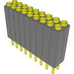 Samtec-ESD-109-G-05 Connector Headers and PCB Receptacles Conn Socket Strip SKT 18 POS 2.54mm Solder ST Top Entry Thru-Hole Bulk