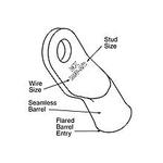 Molex-0190820025 Connector Terminals Lug Terminal 4AWG Copper 38.1mm Tin Tape