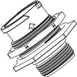 Amphenol-FLS714N12S03 Connector Circular Conn Circular SKT 12 POS Crimp ST Jam Nut 12 Terminal 1 Port Bag