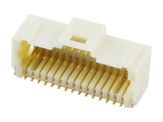 2035673007 - 1.00mm Pitch, Pico-Clasp PCB Header, Dual Row, Right-Angle, Surface Mount, 0.76µm Gold Plated, Inner Positive Lock, 30 Circuits, Natural