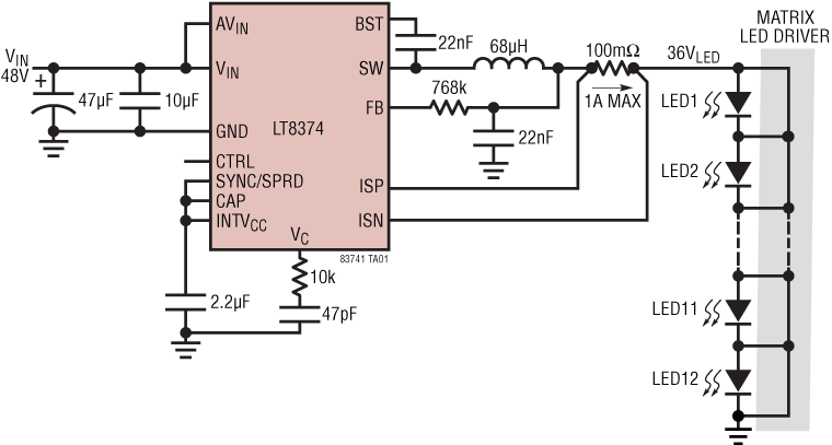LT8374/LT8374-1 product image