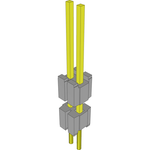 Samtec-HDWM-02-57-L-S-255 Connector Headers and PCB Receptacles Conn Board Stacker HDR 2 POS 1.27mm Solder ST Thru-Hole Layer Samtec-HDWM-02-57-L-S-255 Connector Headers and PCB Receptacles Conn Board Stacker HDR 2 POS 1.27mm Solder ST Thru-Hole Layer
