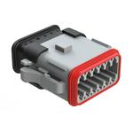 Amphenol-AT06-12SA-SR2GY Connector Discrete Wire Housing Conn Housing PL 12 POS Crimp ST Cable Mount Gray