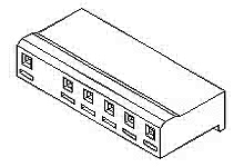 10221022 - 5.08mm Pitch SPOX Crimp Housing, Female, with Friction Ramp and Void, 2 Circuits
