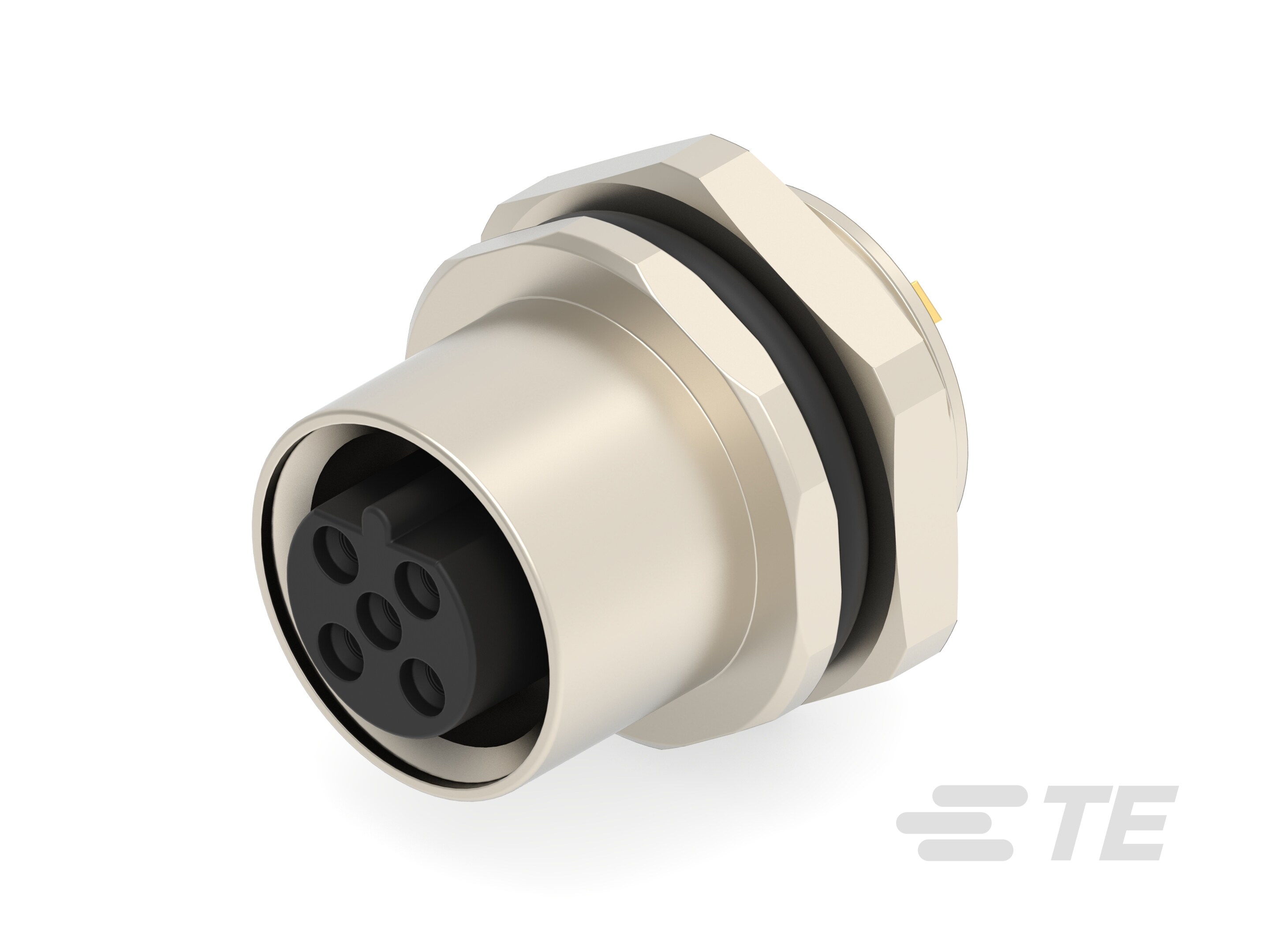 M12,FRONT MOUNT,FEMALE,B,5P,SOLDER WIRE-T4133412051-000