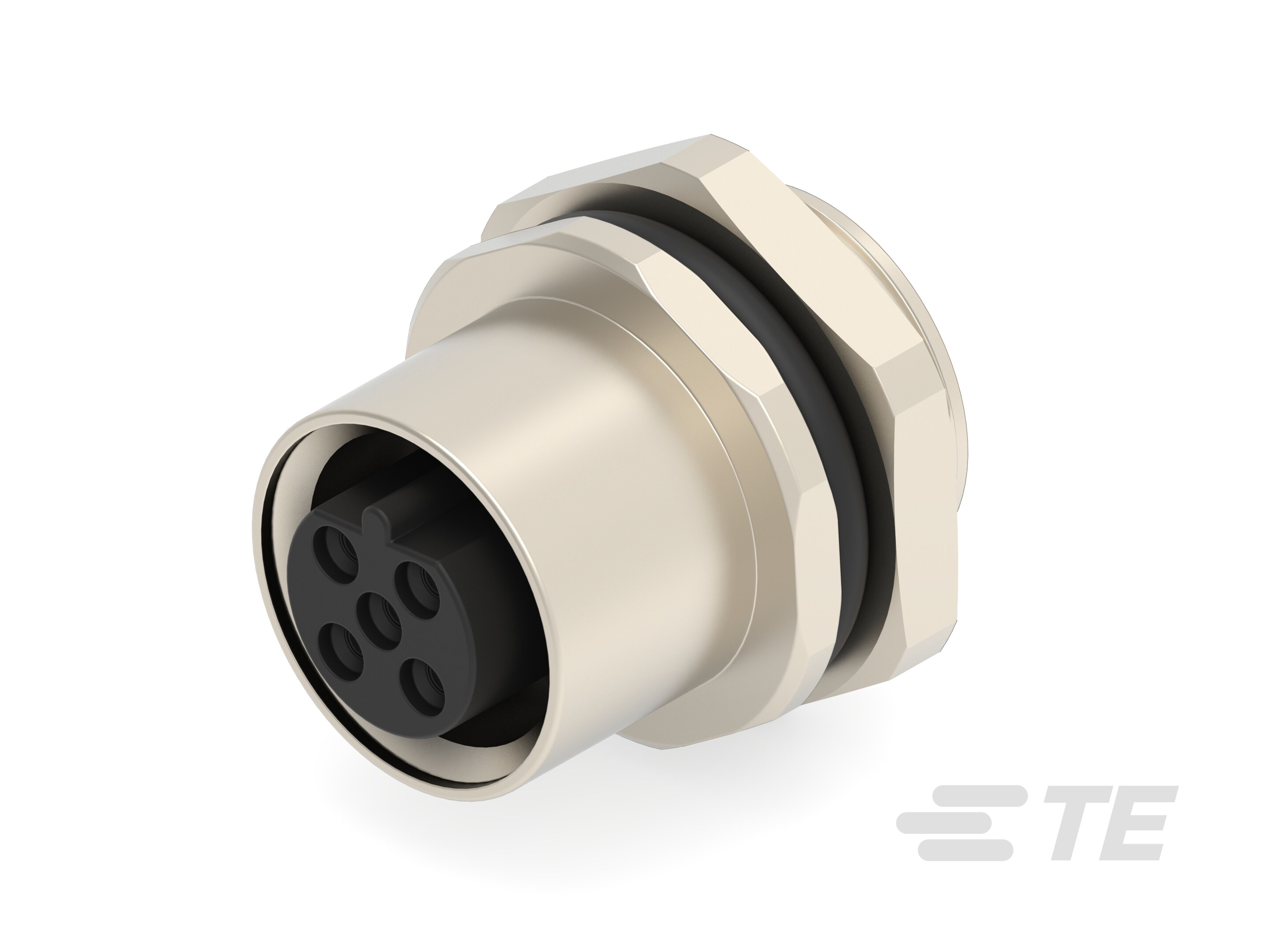 M12,FRONT MOUNT,FEMALE,B,3P,SOLDER WIRE-T4133412031-000