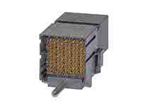 1715759108 - Impact 100 Ohm 5 Pair Right-Angle Orthogonal Direct Header, Bottom Guide, Top Endwall, with Outrigger, 10 Column, 90˚Mate Position, Pin Length 5.50mm, Plated Through-Hole Dimension 0.39mm, Lead-Free