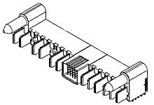 464371267 - 2.00mm, 3.00mm, 5.50mm Pitch EXTreme Ten60Power Right-Angle Plug Assembly with Guide Pins, 6 Power Circuits, 25 Signal Circuits, 6 Power Circuits