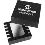 Microchip Technology-MCP4242T-104E/MF Digital Potentiometers Digital Potentiometer 100kOhm 128POS Non-Volatile Linear Automotive AEC-Q100 10-Pin DFN EP T/R