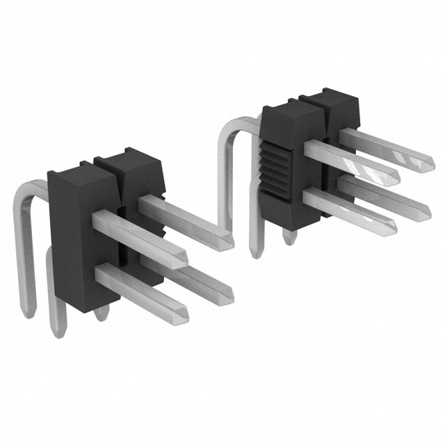 AMPMODU Mod II Breakaway Dual TH RA Tin xx Pins