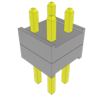 Samtec-TW-02-01-S-D-120-135 Connector Headers and PCB Receptacles Conn Board Stacker HDR 4 POS 2mm Solder ST Thru-Hole Samtec-TW-02-01-S-D-120-135 Connector Headers and PCB Receptacles Conn Board Stacker HDR 4 POS 2mm Solder ST Thru-Hole