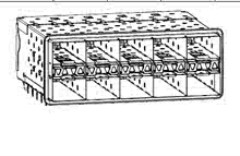 760935001 - Small Form-factor Pluggable Plus (SFP+) Stacked 2-by-5 Multi-Port Connector with 4 Lightpipe Ports, Elastomeric Gasket, 200 Circuits, Tin (Sn) Tails