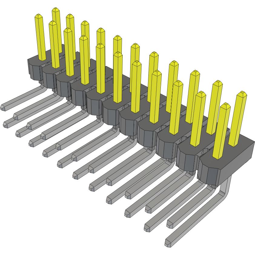 Samtec-HTSW-111-22-L-D-RA Connector Headers and PCB Receptacles Conn Unshrouded Header HDR 22 POS 2.54mm Solder RA Side Entry Thru-Hole Bulk Samtec-HTSW-111-22-L-D-RA Connector Headers and PCB Receptacles Conn Unshrouded Header HDR 22 POS 2.54mm Solder RA Side Entry Thru-Hole Bulk