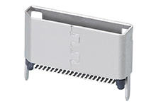 1719832042 - Nano-Pitch I/O Connector, Vertical, Through Hole, with Cap, 42 Circuits, Shell Leg Length 3.00mm, Black