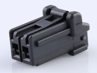5046930201 - CP-3.3 Receptacle Housing, 3.30mm Pitch, Single Row, Polarized, Positive  Inertia Lock, 2 Circuits, Black