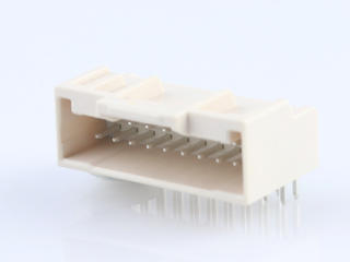 2086592070 - 2.00mm Pitch, iGrid PCB Header, Dual Row, Right-Angle, Through Hole, 0.76µm Gold (Au) Plating, Positive Lock, 20 Circuits, Tray, 3.20mm PC Tail Length, Natural