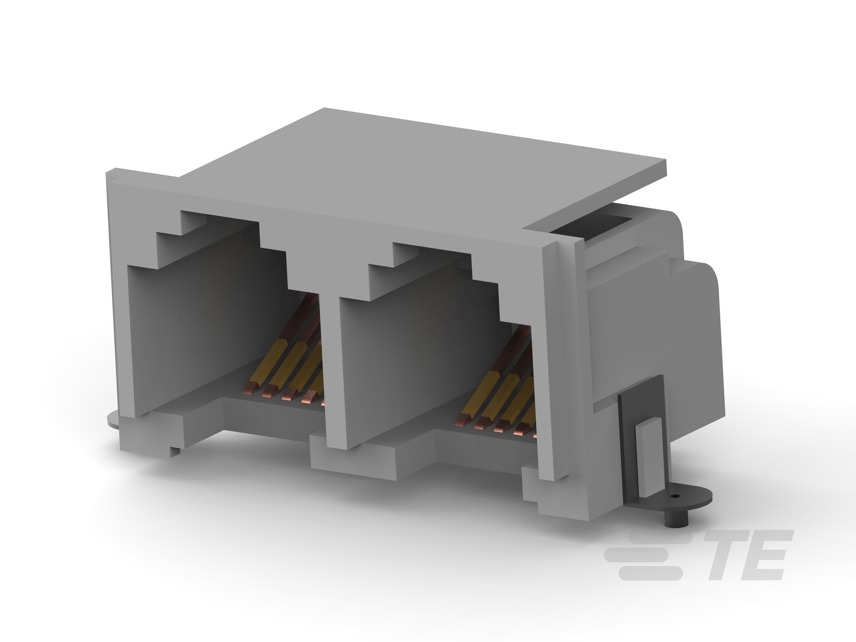 MJ,RJ11,SMT,1X2,6/6,GRAY,22 MJ,RJ11,SMT,1X2,6/6,GRAY,22