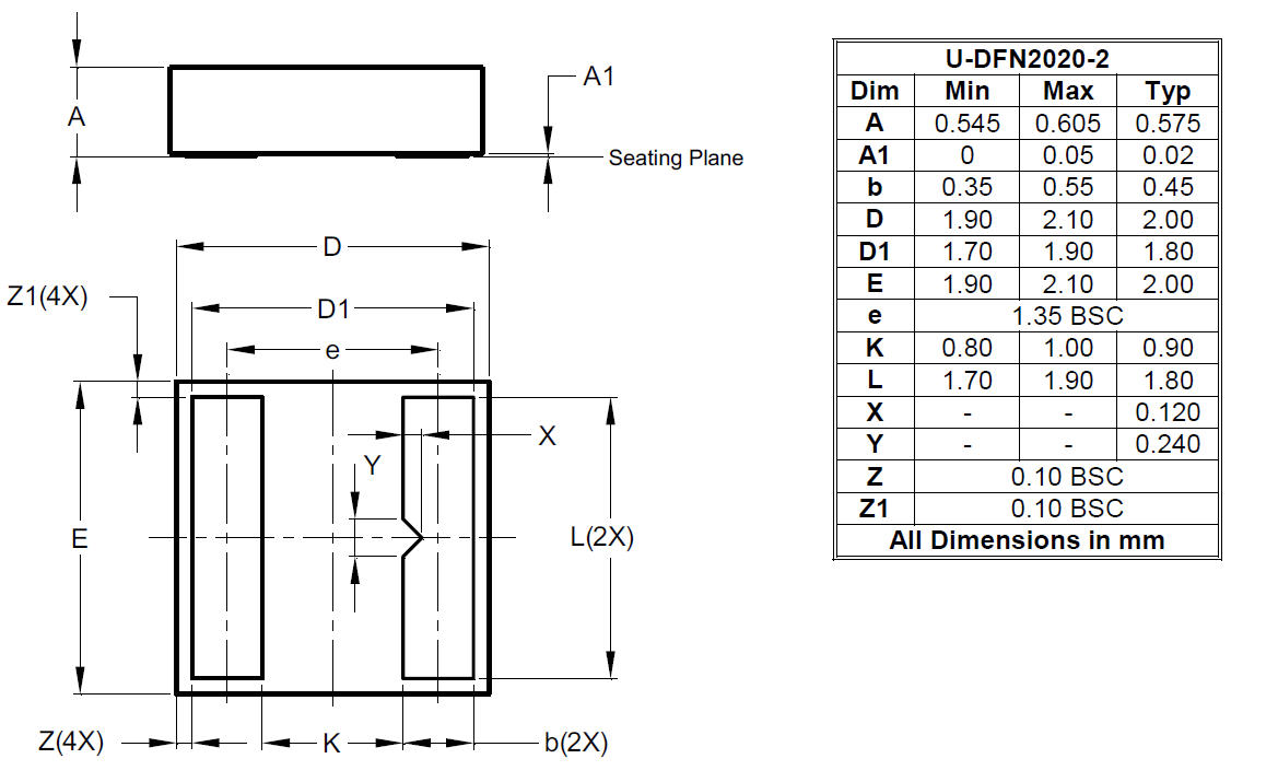 Package Image for U-DFN2020-2