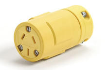 1301410024 - Super-Safeway Connector, 3 Pole/3 Wire, Non-NEMA, 15A/125V, 10A/250V