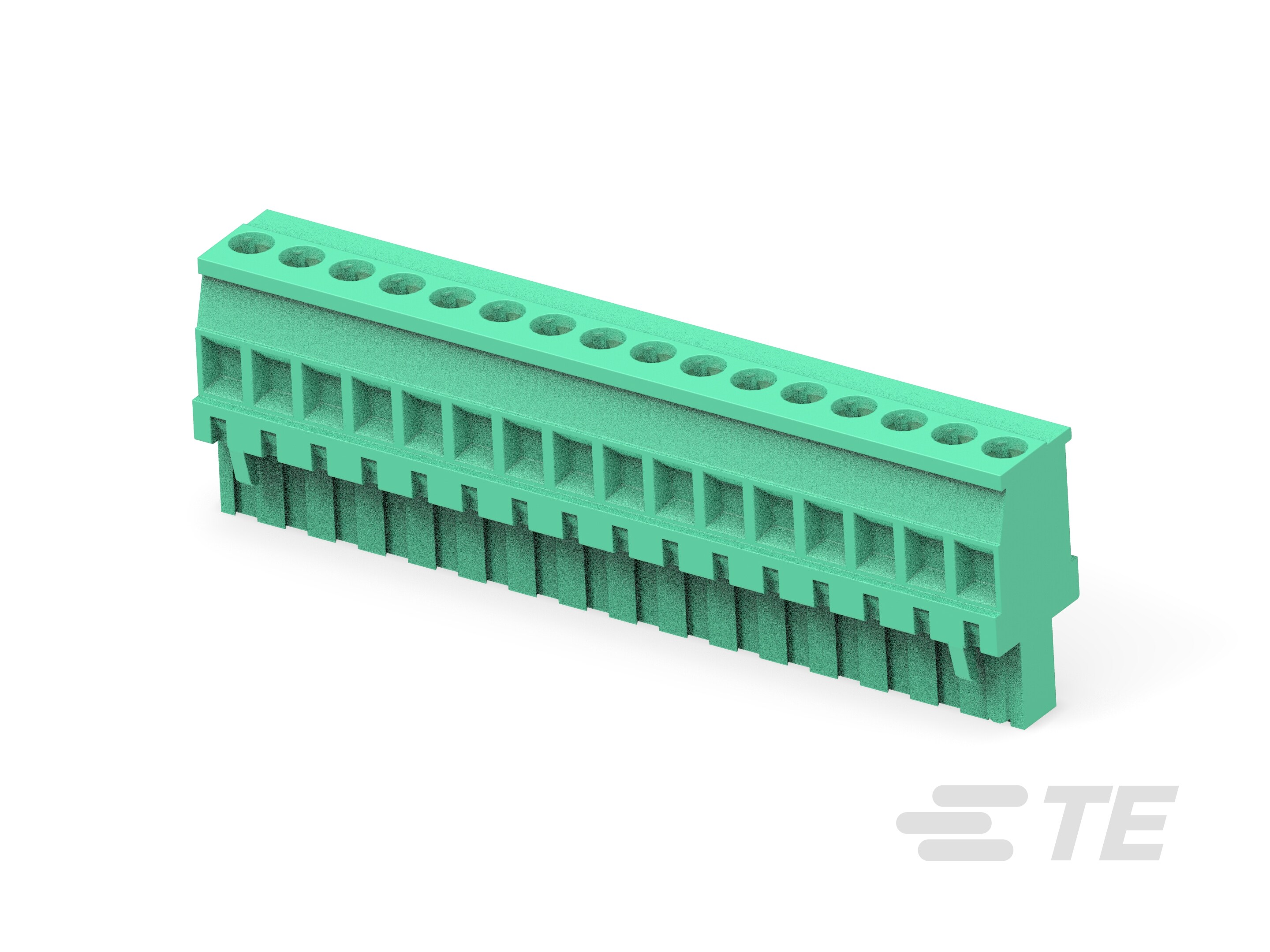 Vertical Plug, RH, 5.08mm, Gn,-3-284047-5