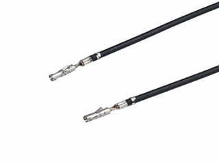 2279031112 - Pre-Crimped Lead Female CP Terminal-to-Female CP Terminal, Tin (Sn) Plating, 150.00mm Length, 0.75mm² Wire, Black