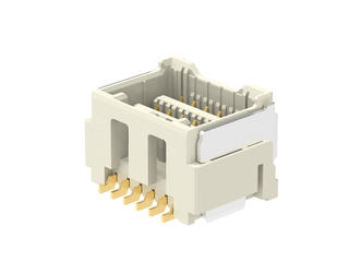 2132271270 - 1.50mm Pitch CLIK-Mate Wire-to-Board PCB Receptacle, Dual Row, Surface Mount, Vertical, 0.76µm Gold (Au) Plating, 12 Circuits, Natural