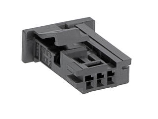 2058272031 - ConnTAK50 Tang Receptacle, Single Row, 3 Circuits, Key A, Black