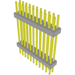 Samtec-TW-11-12-S-D-715-195 Connector Headers and PCB Receptacles Conn Board Stacker HDR 22 POS 2mm Solder ST Top Entry Thru-Hole Bulk